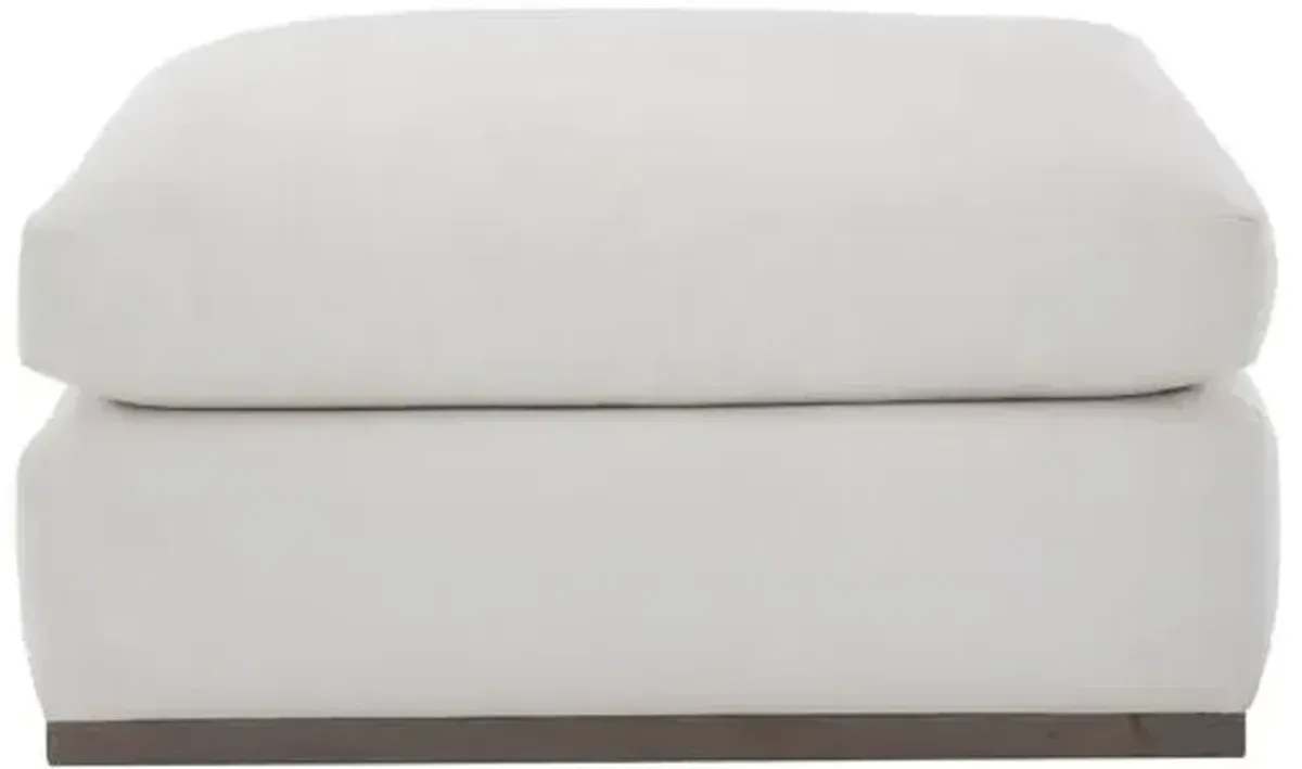 Pratt Crypton Ottoman - White