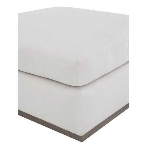 Pratt Crypton Ottoman - White