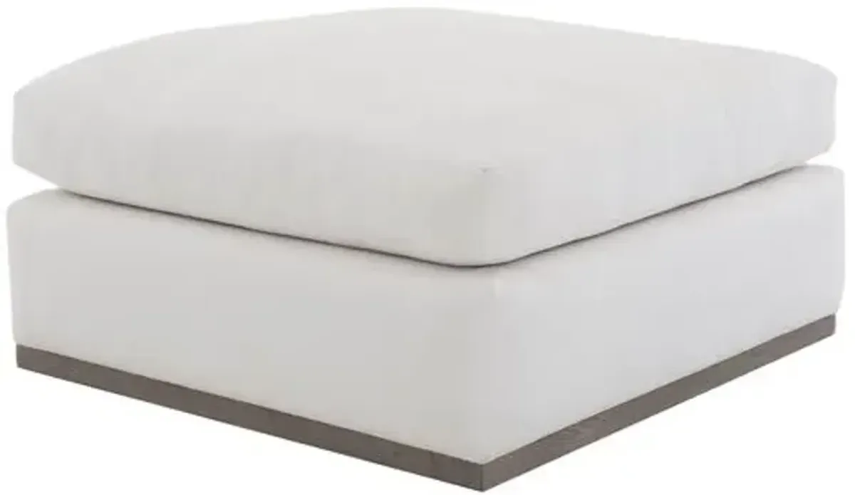 Pratt Crypton Ottoman - White