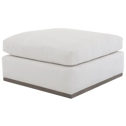 Pratt Crypton Ottoman - White