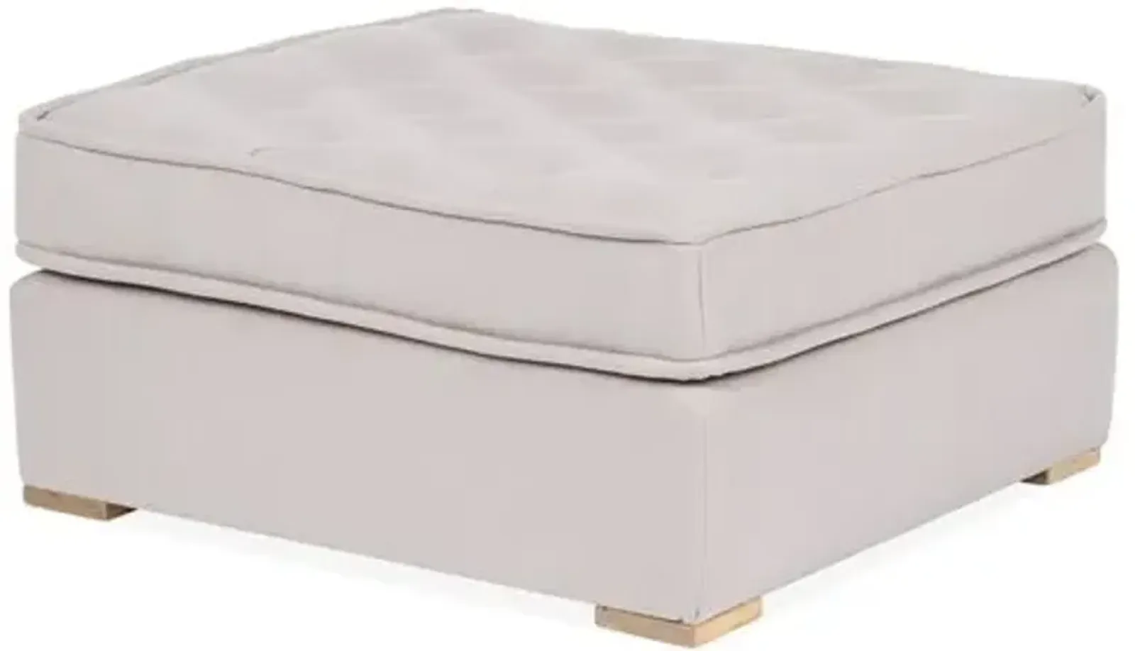 Lane Tufted Ottoman - Gray