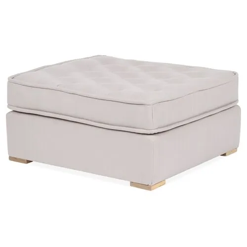 Lane Tufted Ottoman - Gray