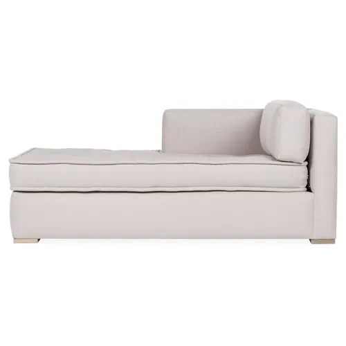 Lane LF Tufted Chaise - Gray - Comfortable, Sturdy, Stylish