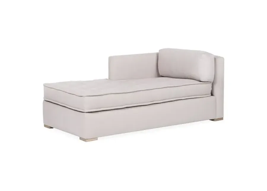 Lane LF Tufted Chaise - Gray - Comfortable, Sturdy, Stylish