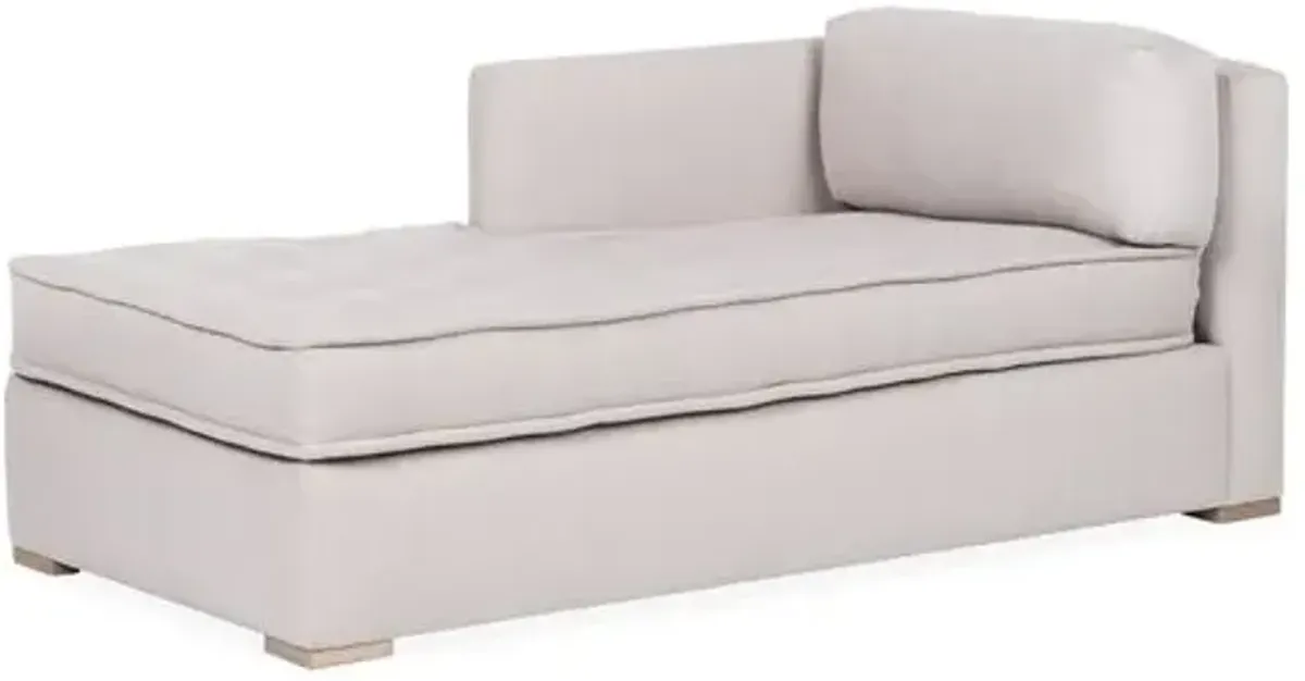 Lane LF Tufted Chaise - Gray - Comfortable, Sturdy, Stylish