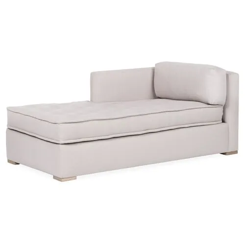 Lane LF Tufted Chaise - Gray - Comfortable, Sturdy, Stylish