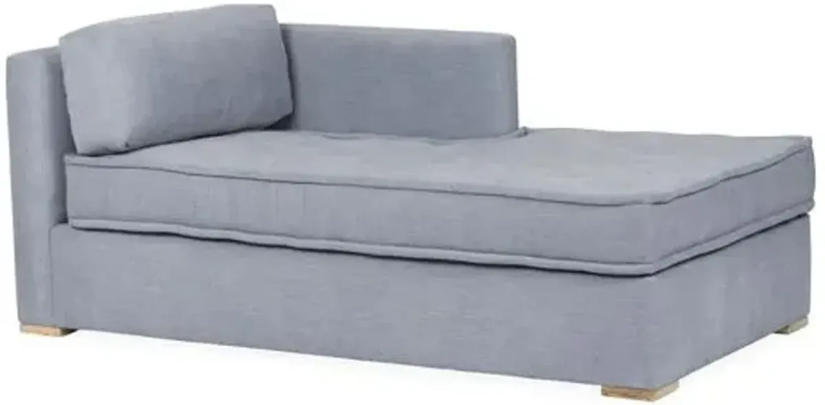 Lane RF Tufted Chaise - Blue - Comfortable, Sturdy, Stylish