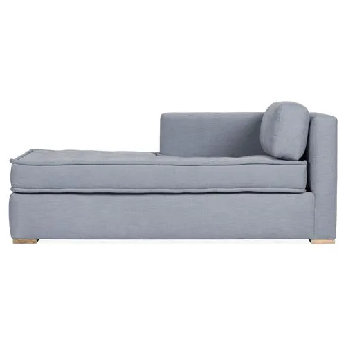 Lane LF Tufted Chaise - Blue - Comfortable, Sturdy, Stylish