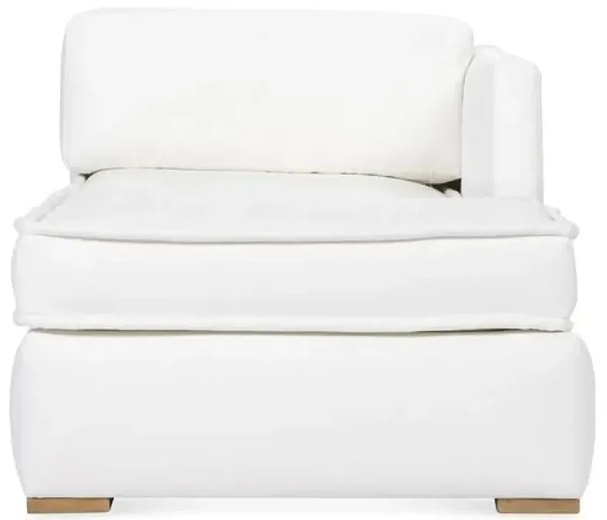 Lane RF Tufted Chaise - White - Comfortable, Sturdy, Stylish