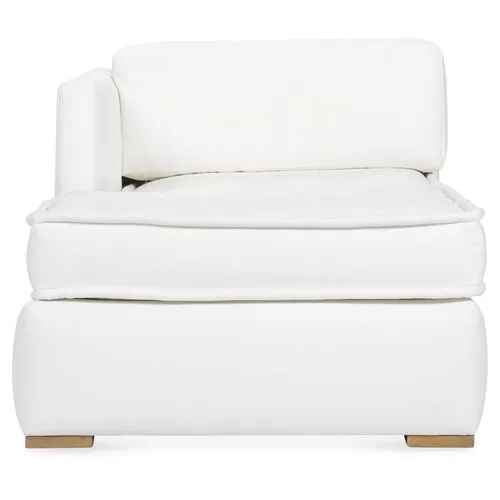 Lane LF Tufted Chaise - White - Comfortable, Sturdy, Stylish