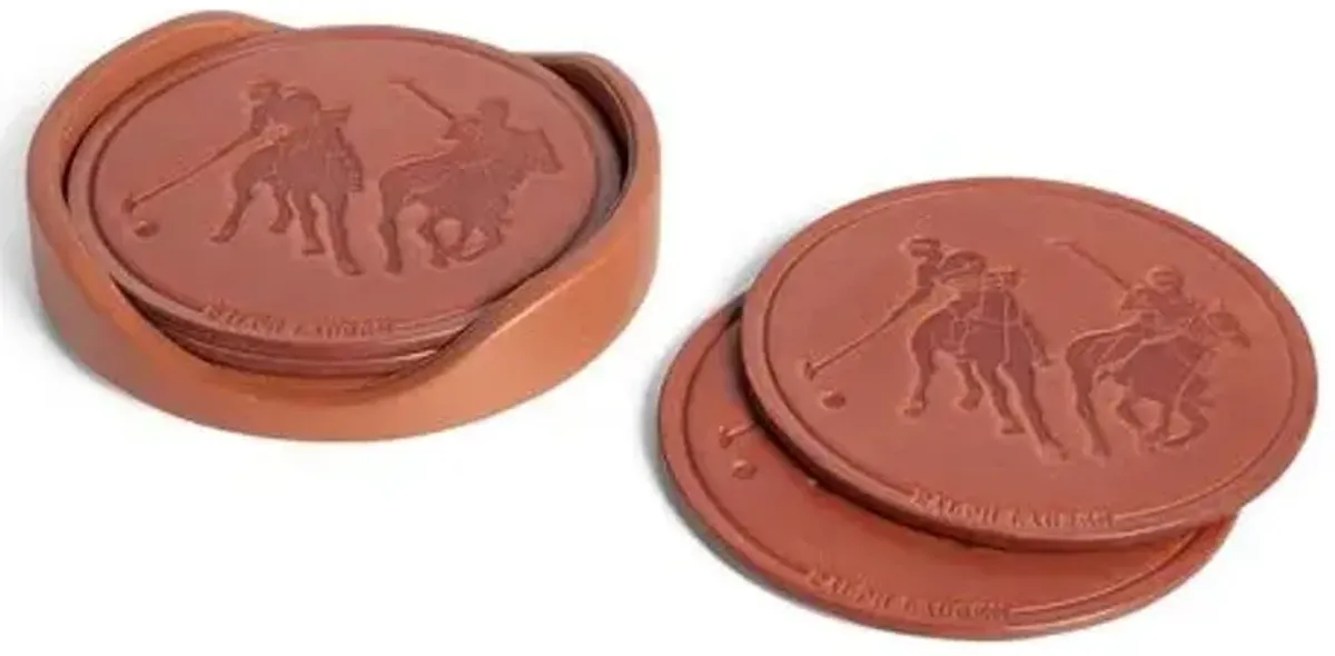 Garrett Coasters - Ralph Lauren Home - Brown