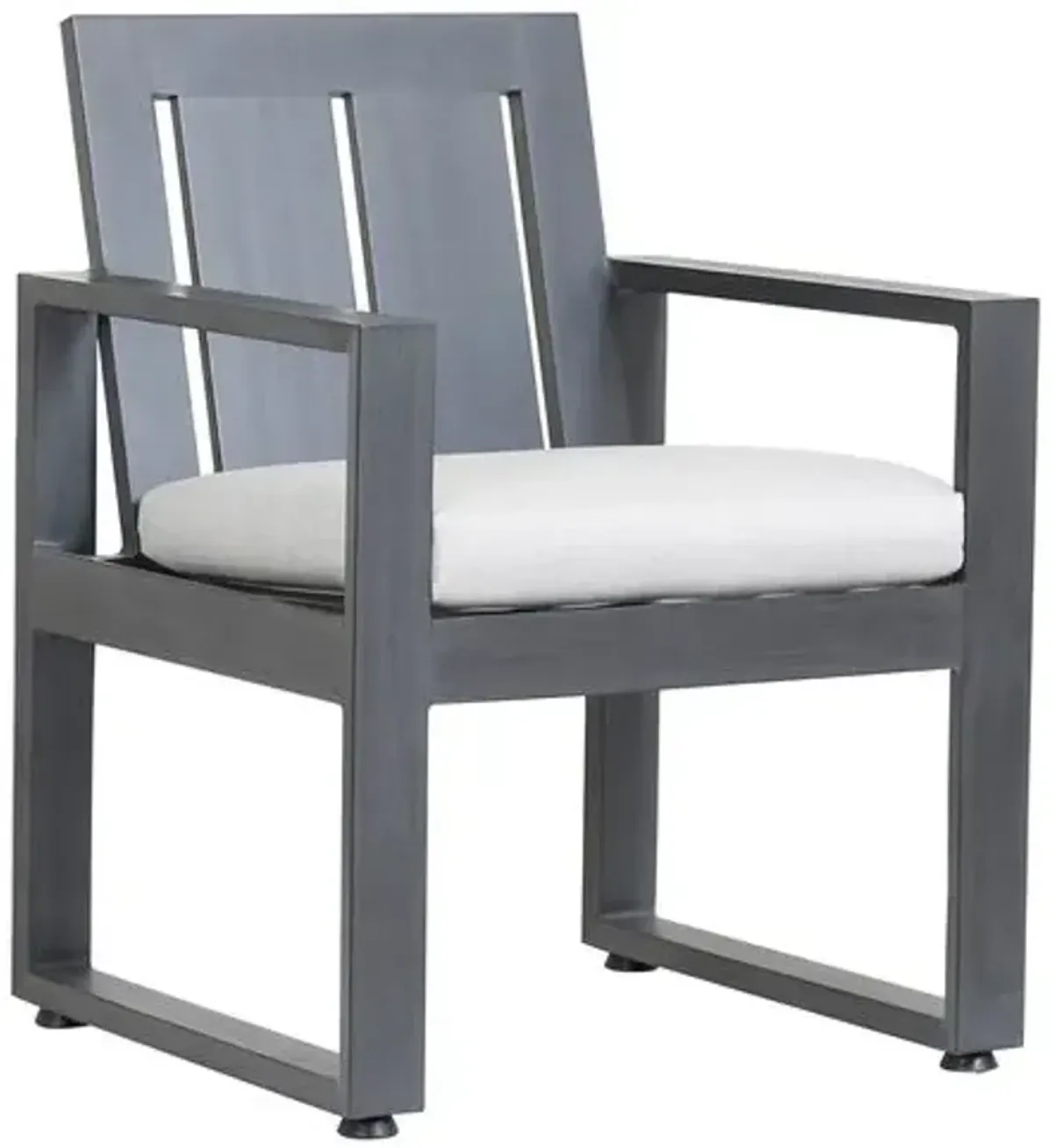 Laken Outdoor Aluminum Dining Chair - Gray