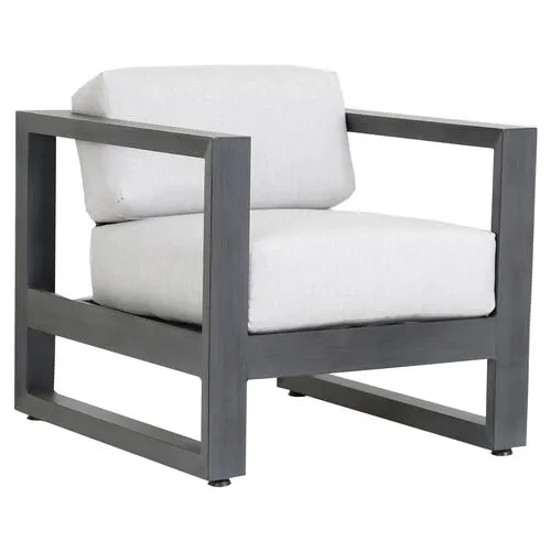 Laken Outdoor Club Chair - Gray