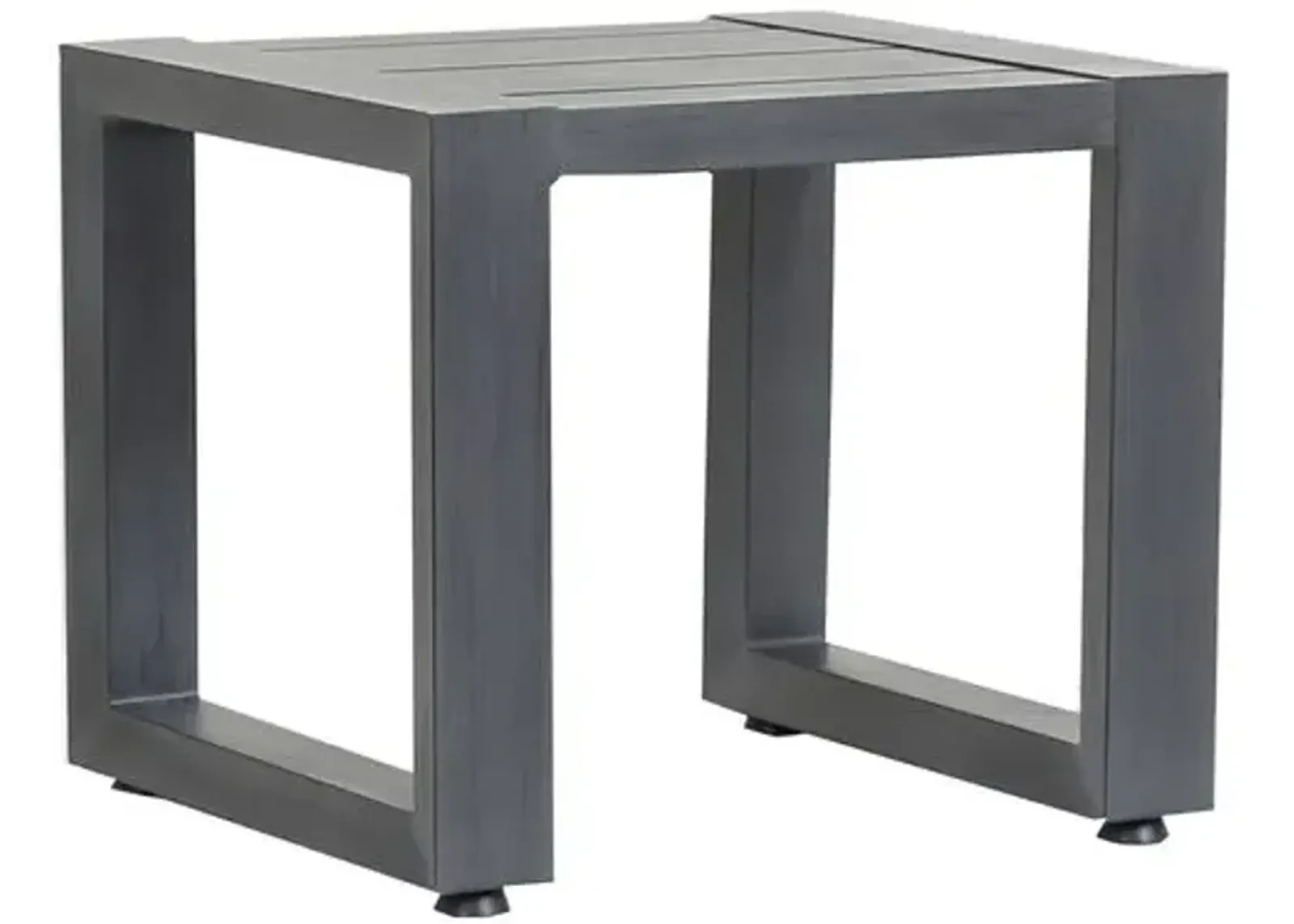 Laken Outdoor Side Table - Graphite - Gray