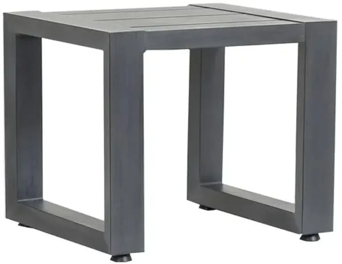 Laken Outdoor Side Table - Graphite - Gray