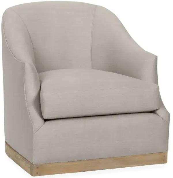 Bridget Linen Swivel Club Chair