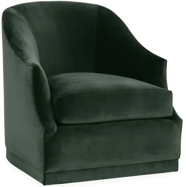 Bridget Velvet Swivel Club Chair