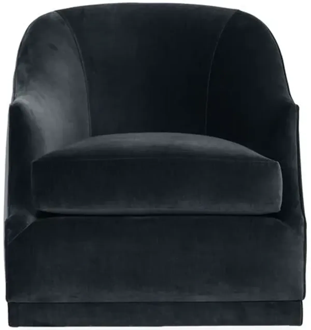 Bridget Velvet Swivel Club Chair - Hancrafted in the USA