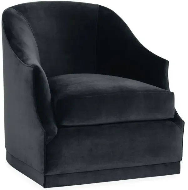 Bridget Velvet Swivel Club Chair