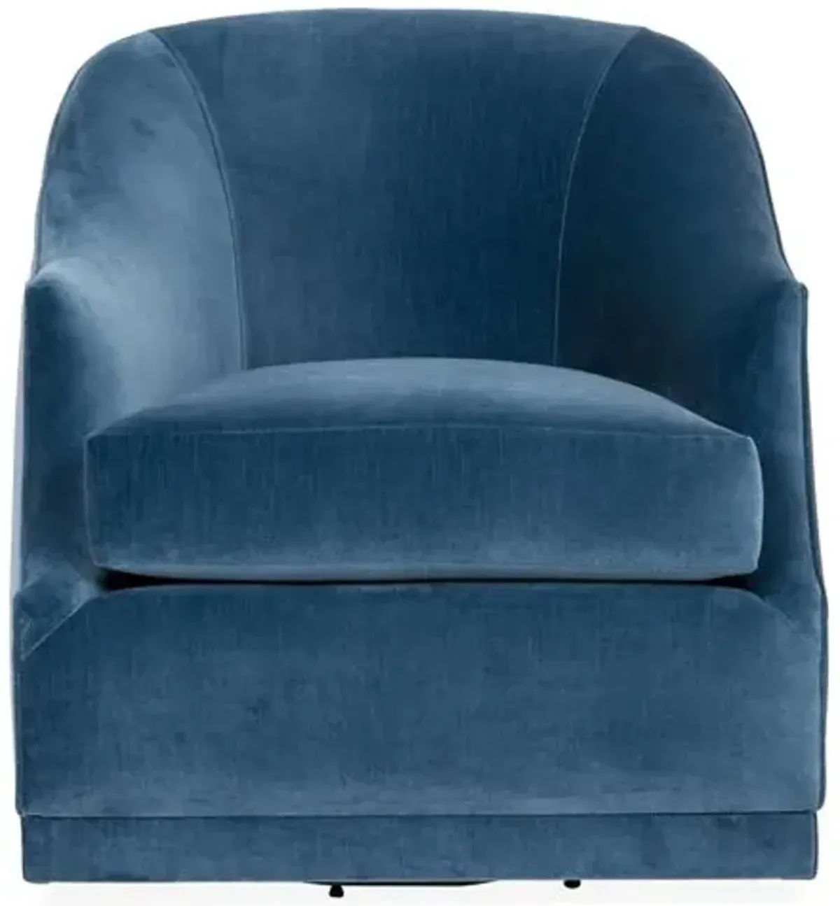 Bridget Velvet Swivel Club Chair - Hancrafted in the USA