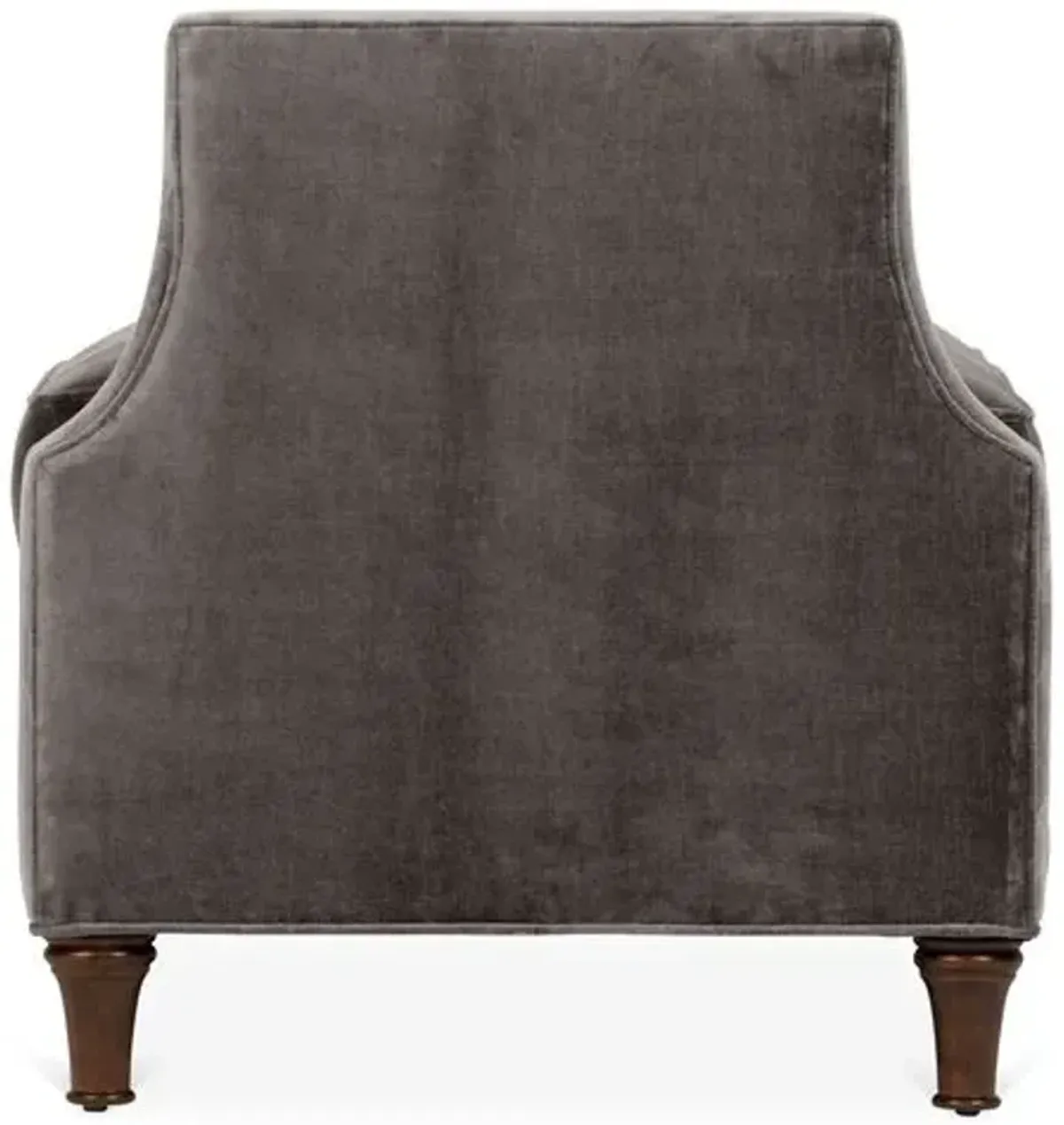 Dumont Velvet Bench - Handcrafted in the USA - Gray