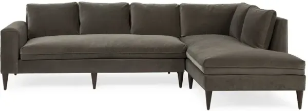 Upton Velvet RF Sectional