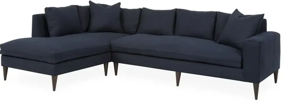 Upton Linen Left-Facing Sectional