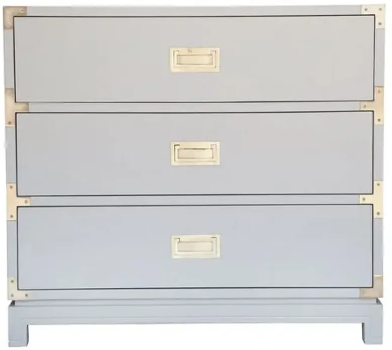 Carlyle Campaign Dresser - Gray - Ave Home