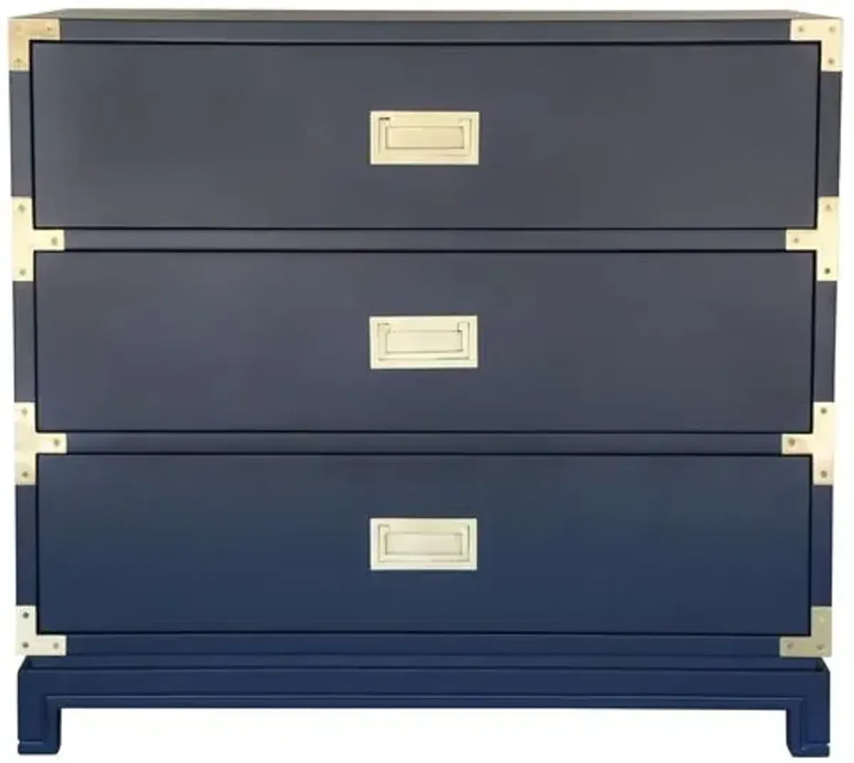 Carlyle Campaign Dresser - Navy - Ave Home