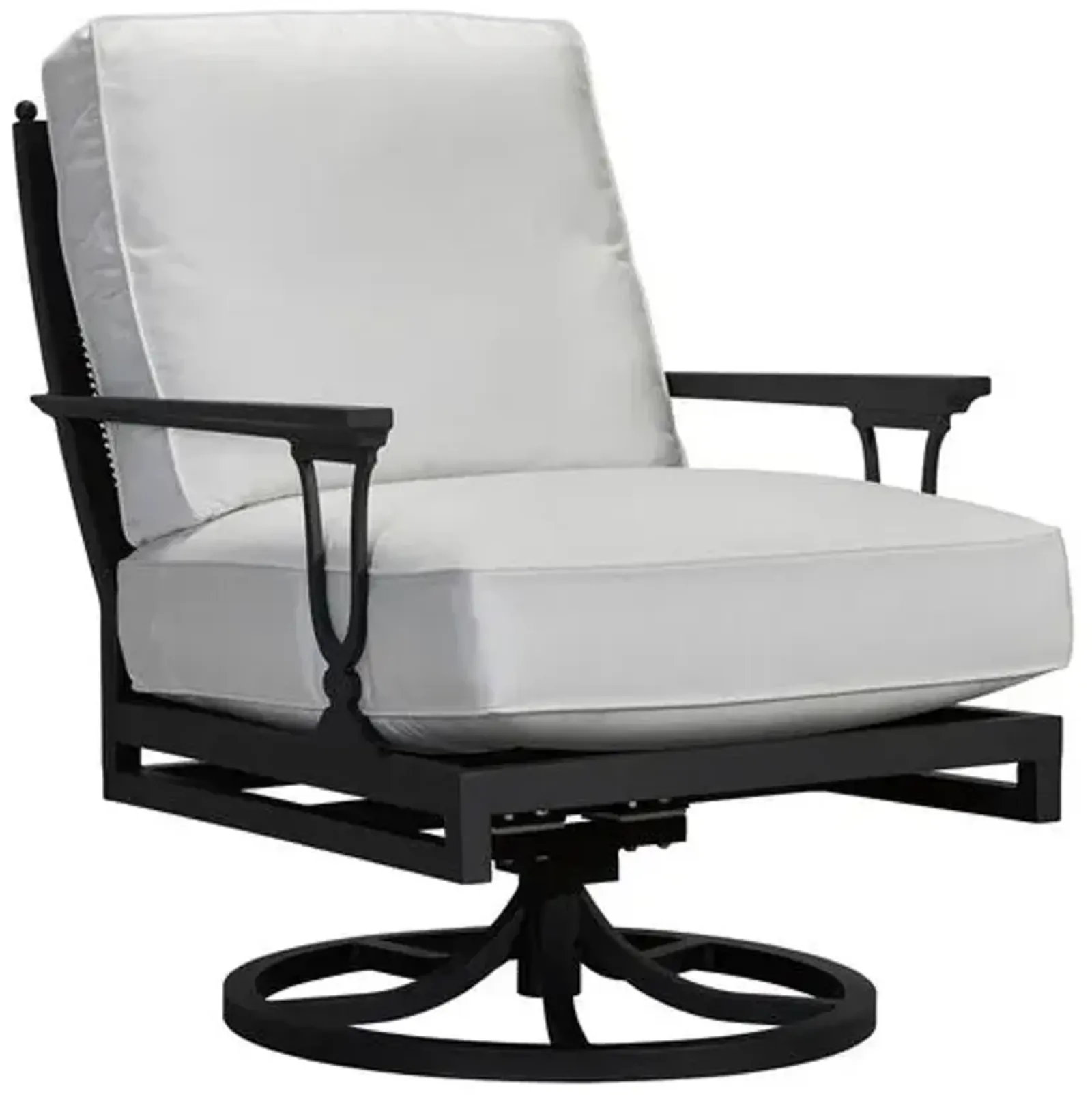 Winterthur Estate Swivel Outdoor Rocker - White - Lane Venture