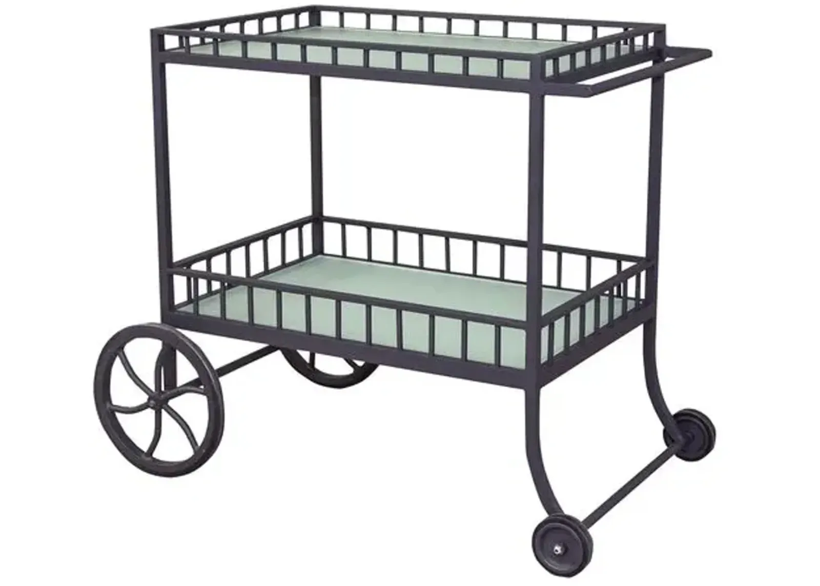 Winterthur Estate Outdoor Bar Cart - Black - Lane Venture