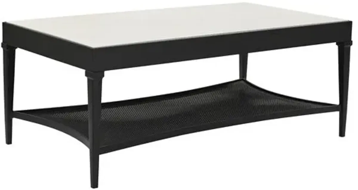 Winterthur Estate Outdoor Coffee Table - Black - Lane Venture - White