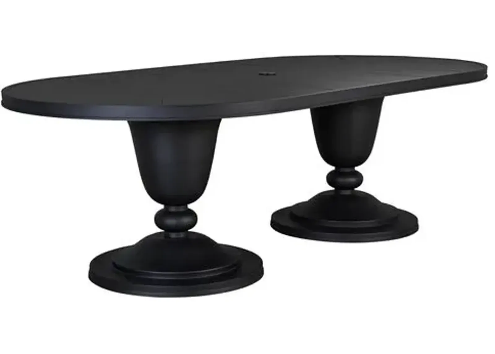 Winterthur Estate Oval Outdoor Dining Table - Black - Lane Venture