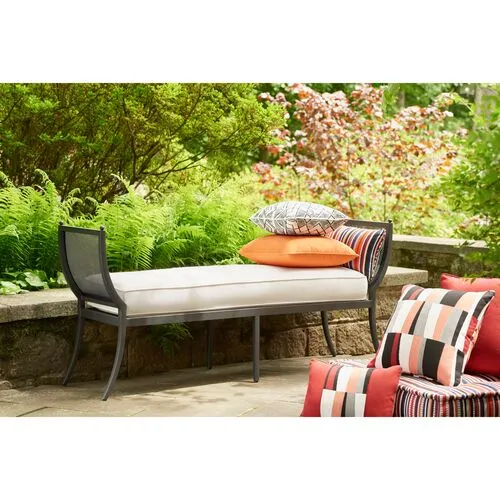 Winterthur Estate Outdoor Bench - White - Lane Venture