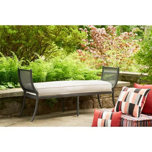 Winterthur Estate Outdoor Bench - White - Lane Venture