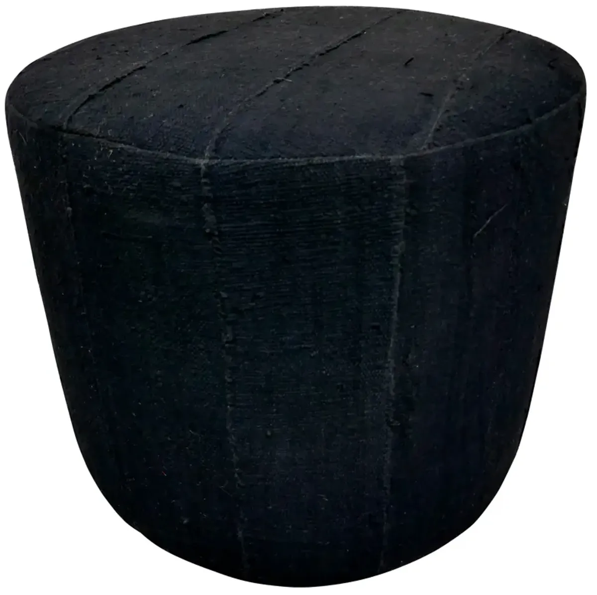 Black Organic Mud Cloth Ottoman