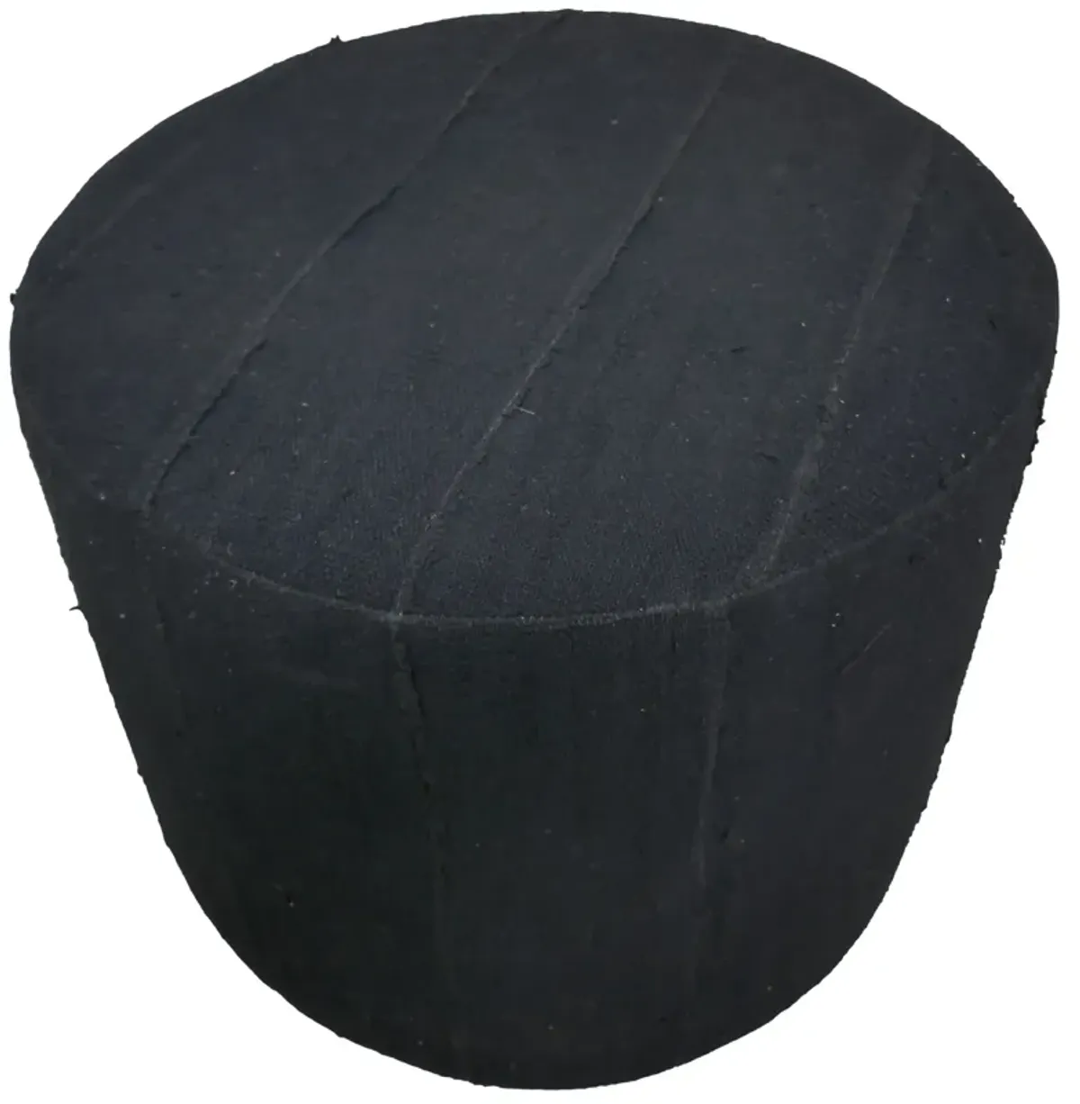 Black Organic Mud Cloth Ottoman