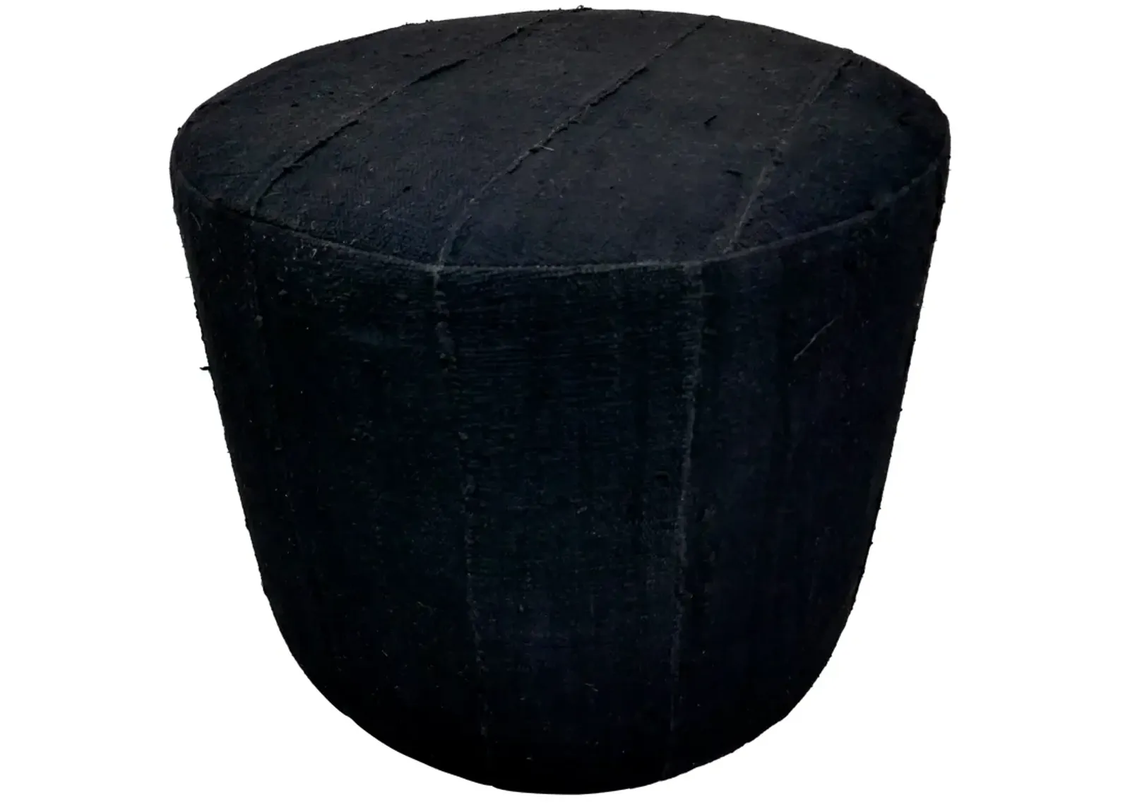 Black Organic Mud Cloth Ottoman