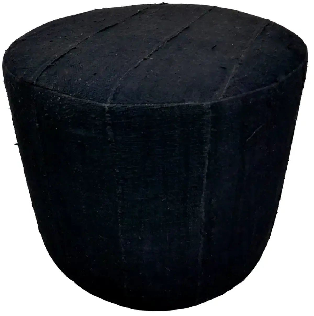 Black Organic Mud Cloth Ottoman