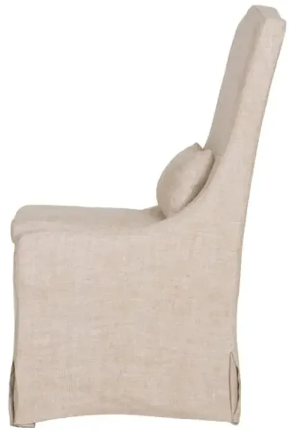 Set of 2 Adele Slipcover Dining Chairs - Bisque Linen - Beige