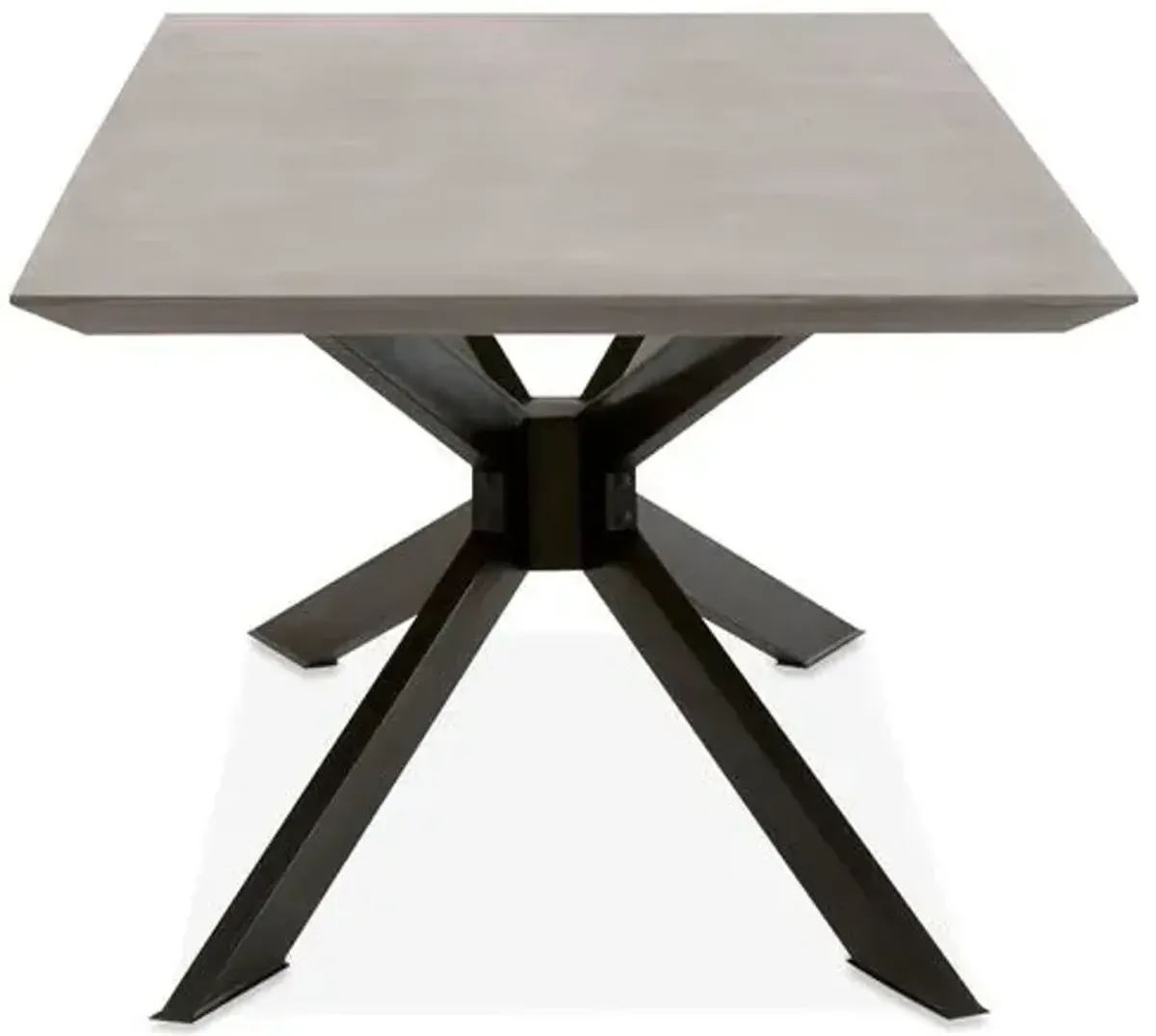 Tome Dining Table - Ash Gray/Concrete