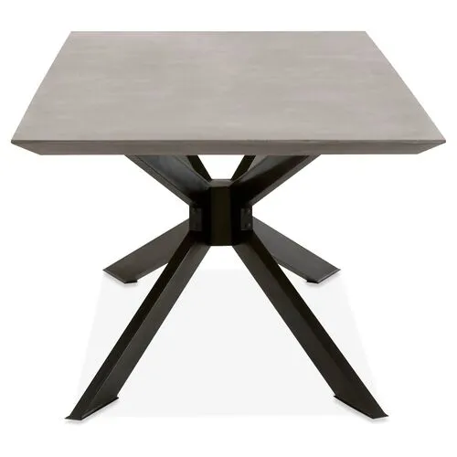 Tome Dining Table - Ash Gray/Concrete