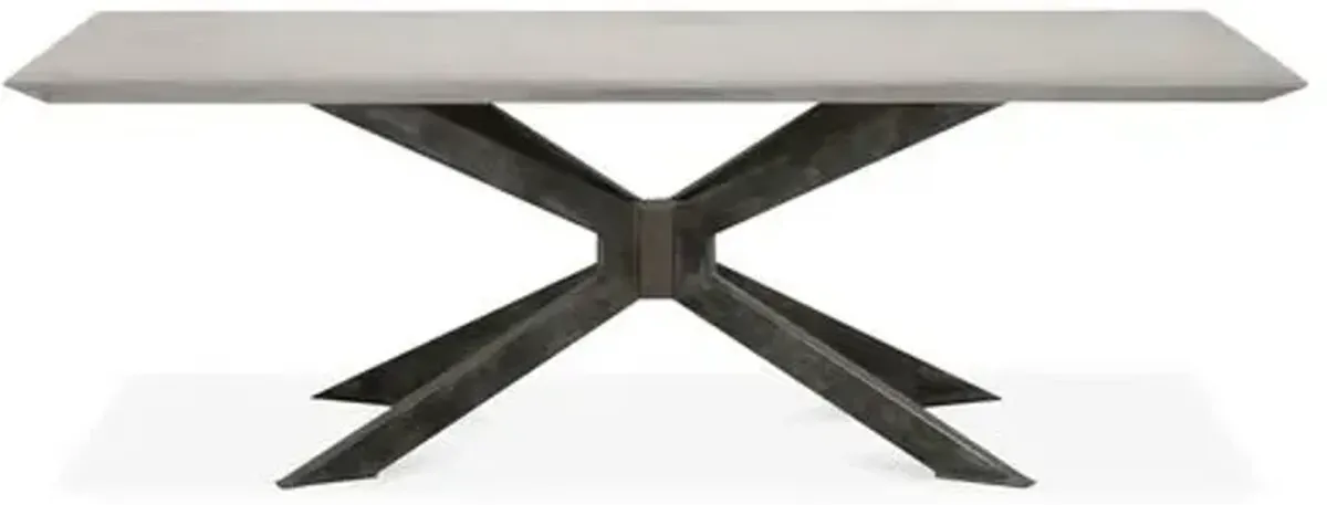 Tome Dining Table - Ash Gray/Concrete