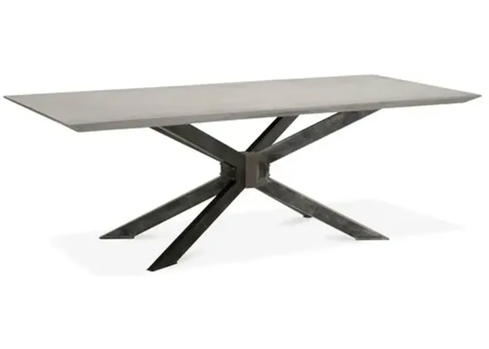 Tome Dining Table - Ash Gray/Concrete