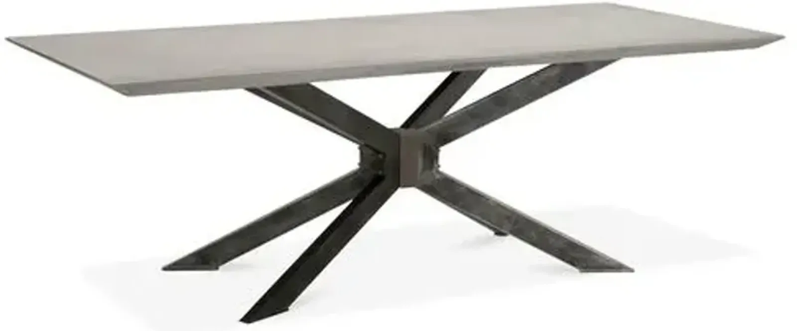 Tome Dining Table - Ash Gray/Concrete