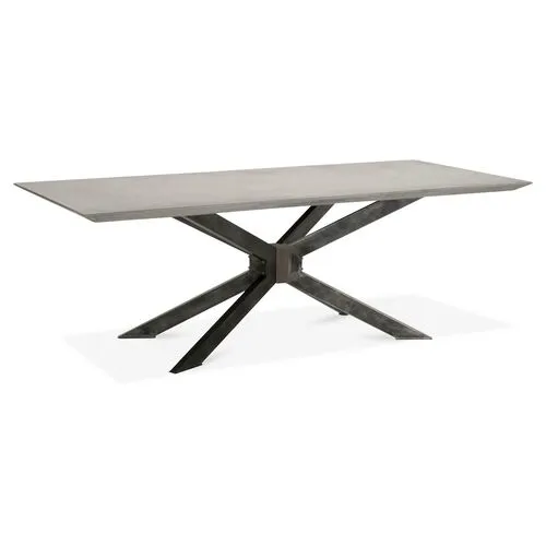 Tome Dining Table - Ash Gray/Concrete