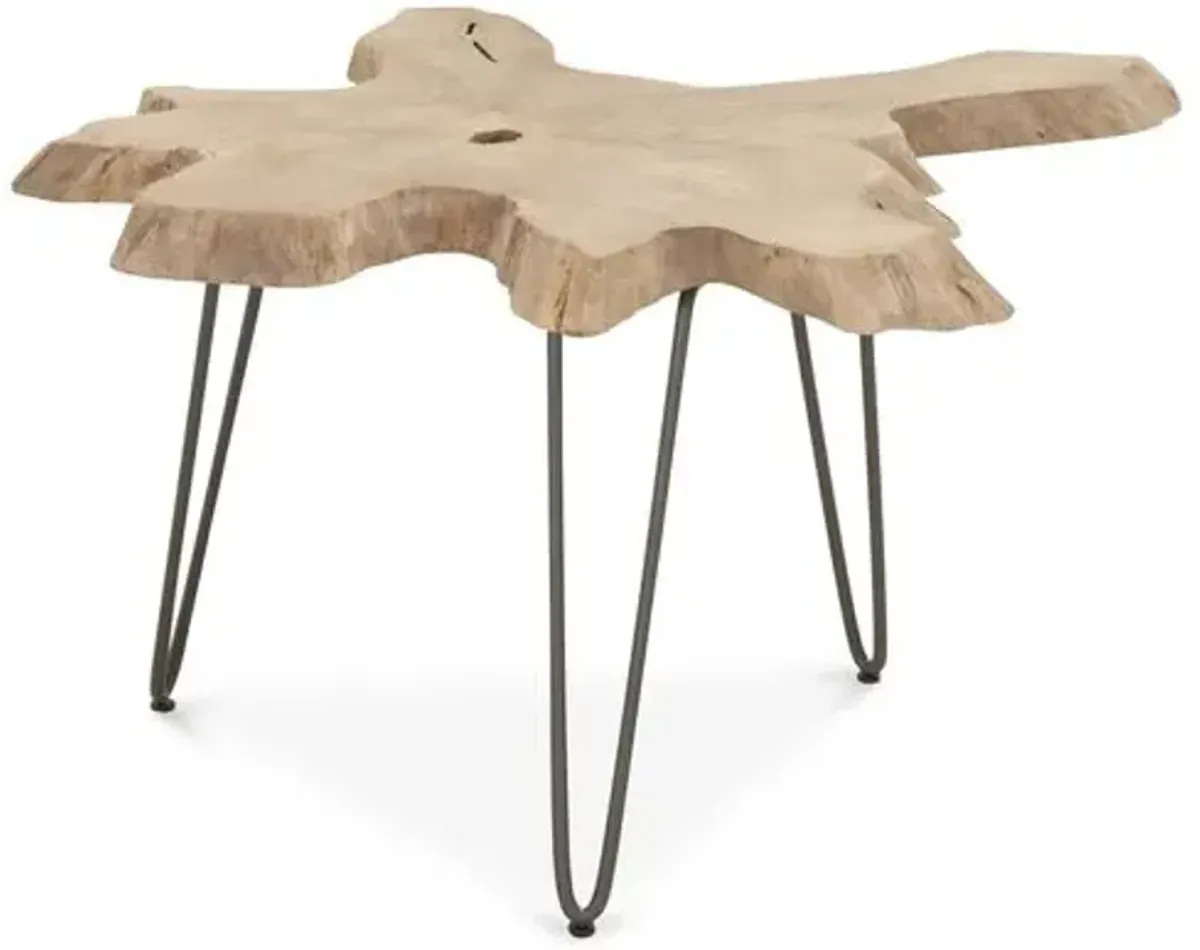 Asst. of 2 Bank Outdoor Nesting Tables - Natural - Beige