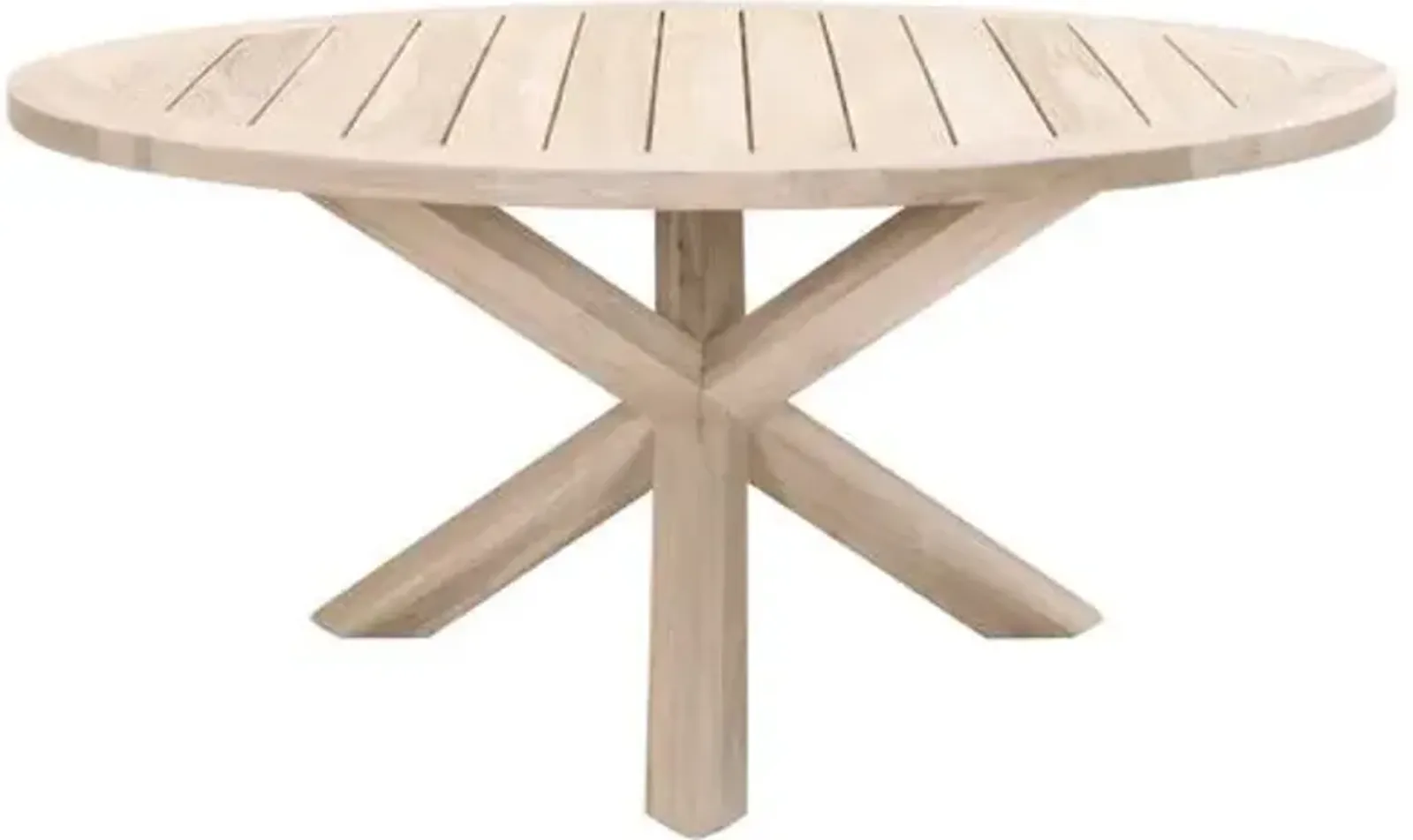 Easton 63" Outdoor Dining Table - Gray Teak