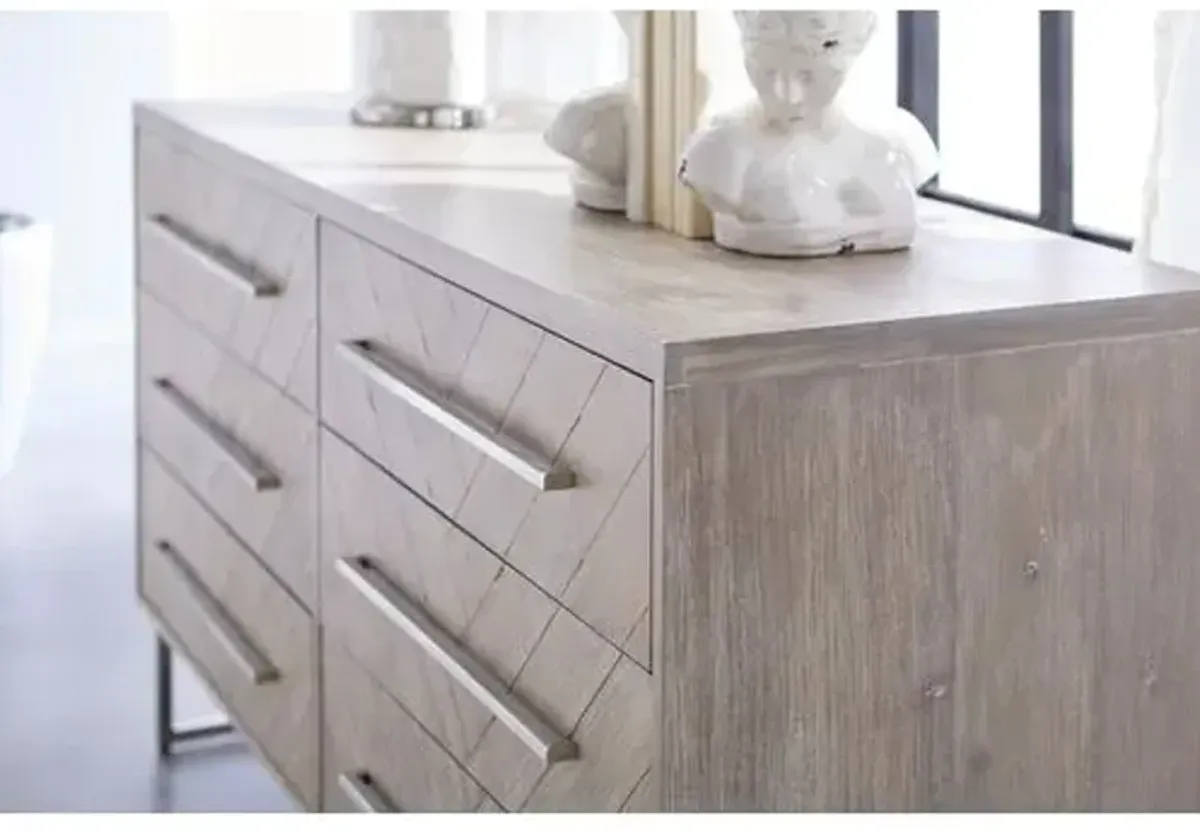 Harlowe Double Dresser - Natural Gray