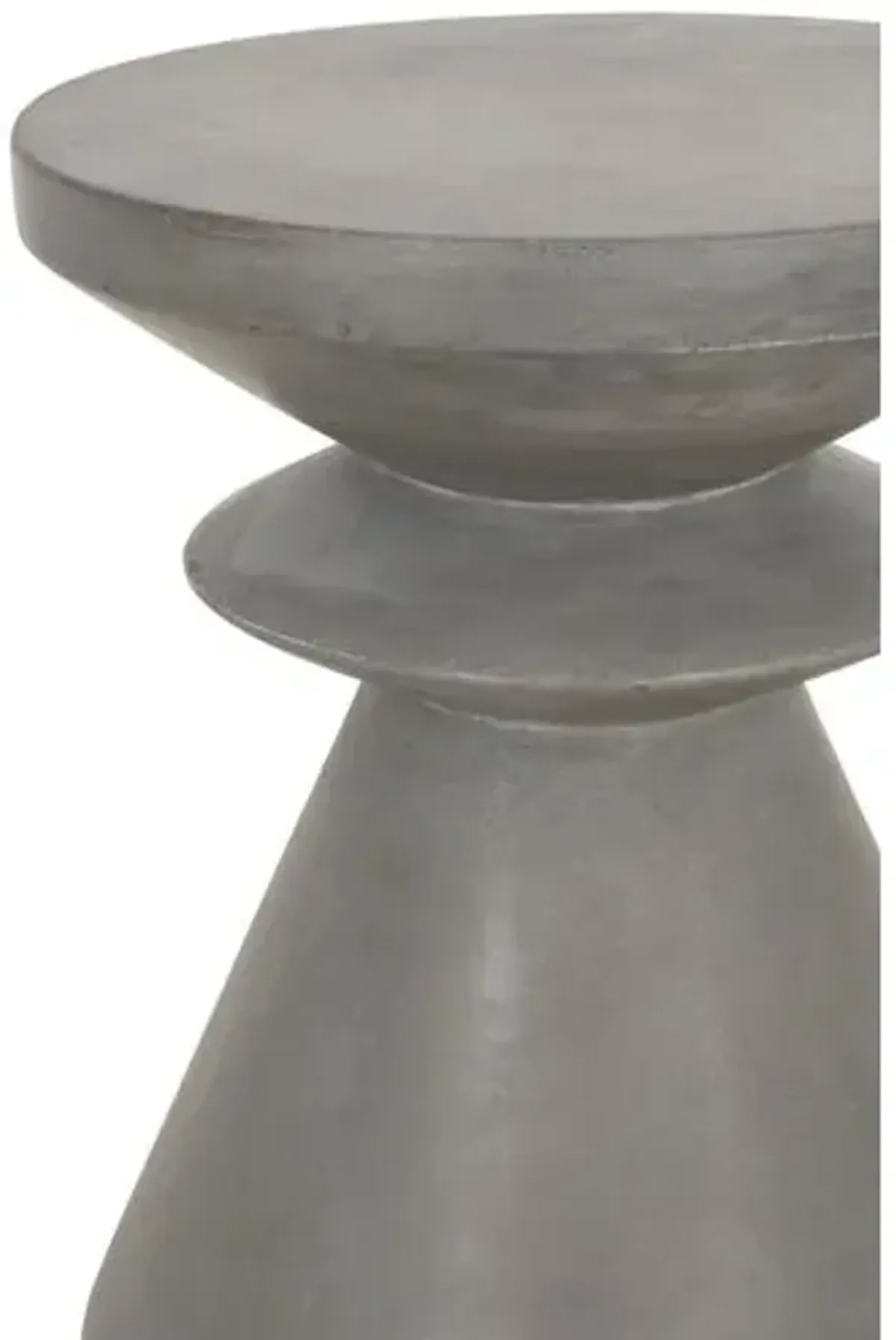 Pawn Outdoor Accent Table - Slate Gray - 17.75Hx13.75Wx13.75D in